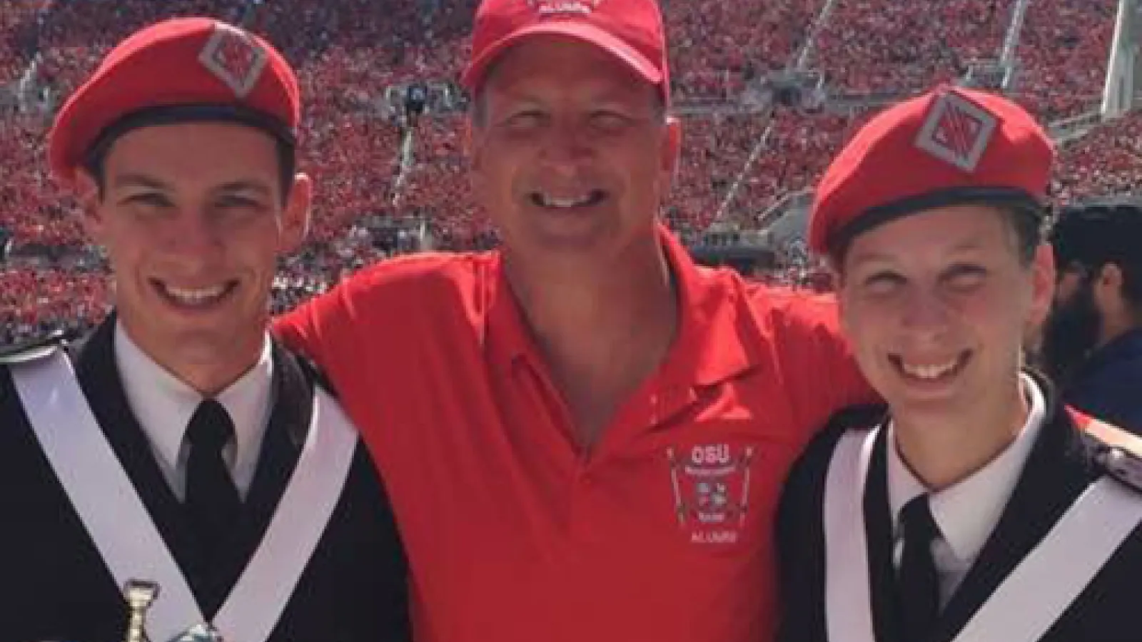 photo of Matt and Mariah Maldovan with their father