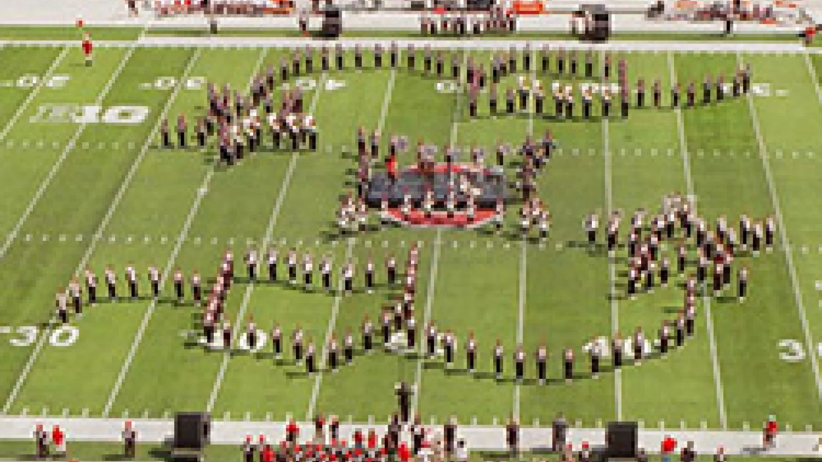 TBDBITL formation with Ohio silhouette and shooting star